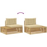 8 8 kom. Set vanjskih sofa Poliester Bijela | shoptok.hr