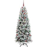 vidaXL Umjetno božićno drvce s stalakom Bijelo 78 x 78 x 210 cm | shoptok.hr