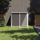 vidaXL Kavez za kokoši s krovom svjetlosivi 103 x 98 x 90 cm čelični | shoptok.hr