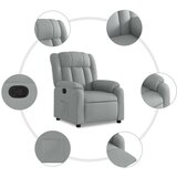 vidaXL Naslanjač svetlo siv blago | Shoptok.si