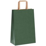  Papirnate vrećice 250 kom s ručkama zelene 21x11x31 cm | shoptok.hr