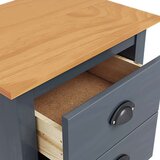 Nočna omarica Hill siva 46x35x49,5 cm trdna borovina, (20623972) | Shoptok.si