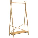  Stalak za odjeću s policom 102 x 50 x 190 cm od bambusa | shoptok.hr