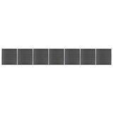  Set panela za ogradu WPC 1218 x 186 cm crni Cijene