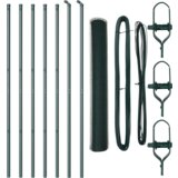 vidaXL Heksagonalna ograja Zelena 1.2x10 m Jeklo | Shoptok.si