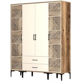 Hanah home Kumsal PTP Walnut Garderober, Krem Cene