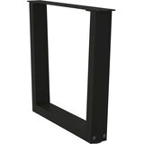  Noge za klub stolić V-oblika 2 kom Crne 60 x (42-43,3) cm Čelik | Shoptok.si