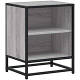 vidaXL Noćni ormarić Sivi Sonoma 40x31x50 cm Konstruirano drvo i metal Cijene