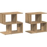 Noćni ormarići 2 kom Artisan hrast 50x30x51,5 cm izrađeno drvo | shoptok.hr