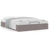 vidaXL Otomanski posteljni okvir brez vzmetnice taupe 140x190 cm blago, (21611494) | Shoptok.si