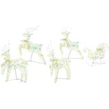 vidaXL LED jelene med 40 LED 5 pcs Multikolor PET | Shoptok.si