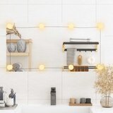  Zidno ogledalo s LED svjetlima 40 x 80 cm stakleno pravokutno | Shoptok.si