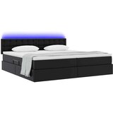  Krevet s prostorom za pohranu s LED-om Svijetlo siva Lažna koža | shoptok.hr