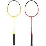  Nrz264 aluminijski / badminton set 4 rakete + 3 perja za loptice + mreža 600x60cm + navlaka nils | shoptok.hr