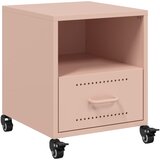 Maison Chic Nočna omarica - Nočna miza roza 36x39x43,5 cm jeklo, (21689823) | Shoptok.si