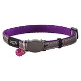 Rogz Nightcat Cat Collar Budgies Ogrlica za mačke Purple/Silver Cene