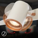 BRILONER 4058044 - Luster na sajli ERA 4x GU10/10W/230V krem | Eponuda.com