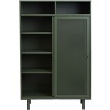 Unique Furniture Tamno zeleni metalni ormarić s kliznim vratima 90x140x40 cm Veep – | shoptok.hr