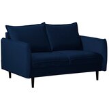 Ropez Temno modra žametna sedežna garnitura 138 cm Juli – | Shoptok.si