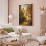  Slika - Carl Spitzweg – Well-Wisher Presenting Flowers 40x60 U prirodnom drvenom okviru | shoptok.hr