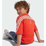 Adidas Funkcionalna majica 'Disney Mickey Mouse' temno modra / oranžno rdeča / črna / bela | Shoptok.si