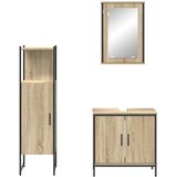  Set namještaja za kupaonicu 3 kom. Smeđa 60 x 30 x 60 cm | shoptok.hr