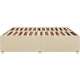 vidaXL Posteljni okvir brez vzmetnice krem 180x200 cm blago | Shoptok.si