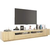 TV ormarić s LED svjetlima boja hrasta sonome 260 x 35 x 40 cm | Eponuda.com