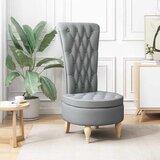  Fotelja sa zaštitom Svijetlo siva 56,5 x 70 x 110 cm tkanina | shoptok.hr