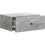  Stenski nočni omarici 2 pcs Betonsko siva 49 x 34,5 x 20 cm, (5000209649) | Shoptok.si