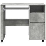  Stol s kotačićima s ladicama Betonski sivi 91 x 50 x 77 cm | shoptok.hr