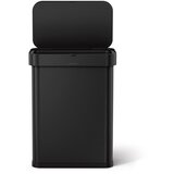 simplehuman Mat črn brezstični jeklen koš za smeti 58 l – | Shoptok.si