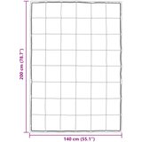  Zimska pokrivača Srebrno 140 x 200 cm Saten i mikrovlakna | shoptok.hr