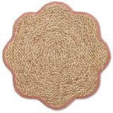ZELLER Namizni prtiček, pogrinjek 38,5cm / roža / rafija, (5000267714) Cene