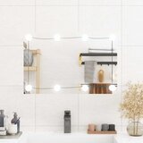  Zidno ogledalo s LED svjetlima 40x60 cm stakleno pravokutno | shoptok.hr