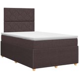  Boxspring krevet s madracem Tamno smeđa 120 x 200 cm Tkanina | shoptok.hr