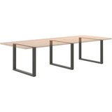  Noge za jedilno mizo v obliki ?rke U, 3 kosa, antracitne, 100 x (72-73) cm, jeklo | Shoptok.si