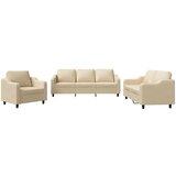 vidaXL 3-dijelni set sofa s jastucima krem od tkanine Cijene