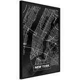  Poster - City Map: New York (Dark) 40x60 Cijene