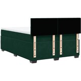  Krevet s oprugama i madracem tamnozeleni 160x200 cm baršunasti | shoptok.hr