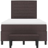  Krevet s opruga kutije Tamno smeđa 120 x 190 cm tkanina | shoptok.hr