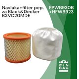  hepa filter+zaštitna navlaka za black&decker BXVC20MDE Cene