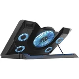 Quno Cooling Stand LED GXT 1125 Laptop cooling stand sa 5 ventilatora + stalak za telefon
