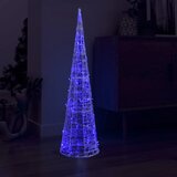 vidaXL Akrilna okrasna LED piramida modra 120 cm, (20669559) | Shoptok.si