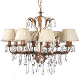 Lesnina XXXL KRISTALNA VISEČA SVETILKA 80/105 cm E14 | Shoptok.si