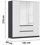 Modern Living Omara S Klasičnimi Vrati Mainz, Bela, Siva | Shoptok.si