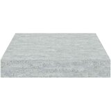  Plutajuća zidna polica siva boja betona 23 x 23,5 x 3,8 cm MDF | shoptok.hr