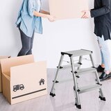 MID.YOU Zložljiva Lestev Solid Iv, Aluminij | Shoptok.si