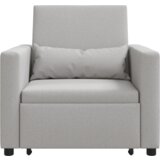 vidaXL 3-u-1 Singl Sofa Krevet Pretvarajući Fotelja Boja oblaka Tkanina | shoptok.hr