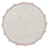 Lorena Canals Okrogla bombažna preproga Bubbly - Natural, Vintage nude | Shoptok.si